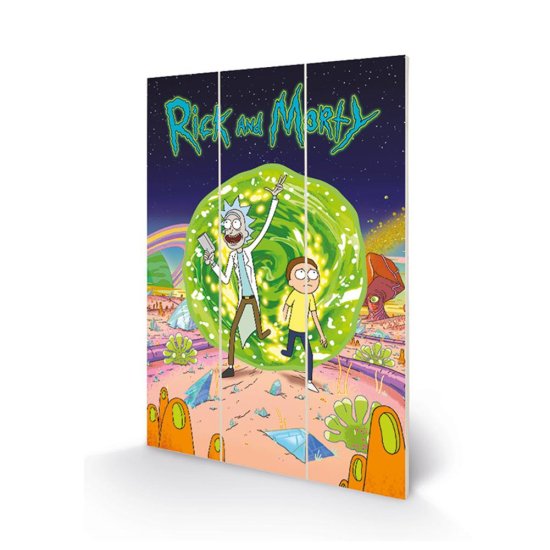 (image for) Rick And Morty Wood Print Portal