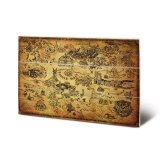 The Legend Of Zelda Wood Print Map