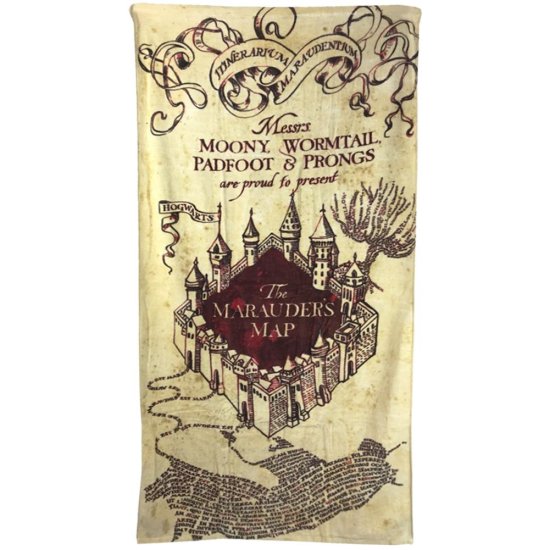 (image for) Harry Potter Towel Marauders Map