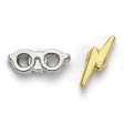 (image for) Harry Potter Silver Plated Earrings Lightning Bolt & Glasses