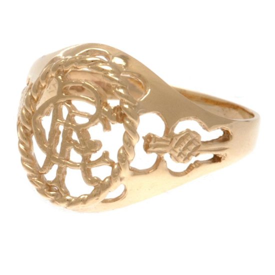 (image for) Rangers FC 9ct Gold Crest Ring Medium