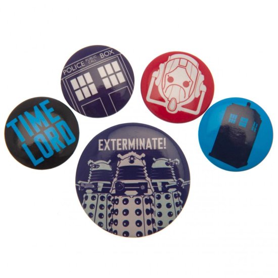 (image for) Doctor Who Button Badge Set