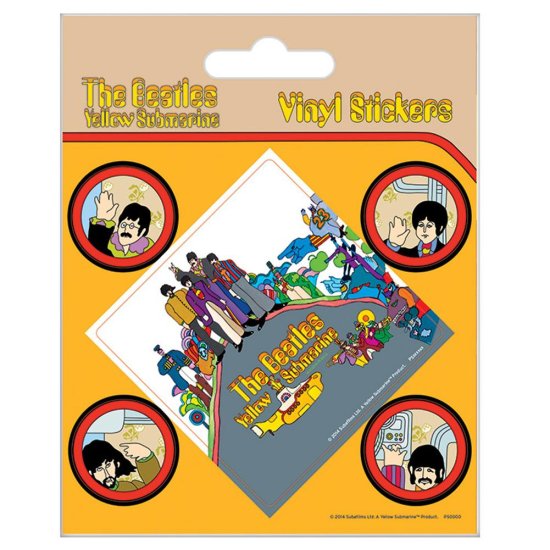 (image for) The Beatles Stickers Yellow Submarine