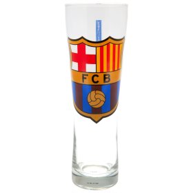 FC Barcelona Colour Crest Tall Beer Glass
