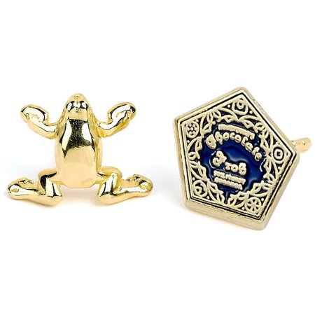 (image for) Harry Potter Gold Plated Earrings Chocolate Frog