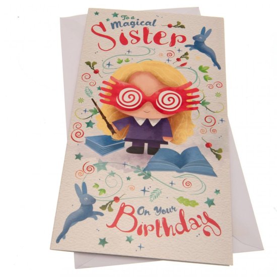(image for) Harry Potter Birthday Card Sister
