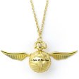 (image for) Harry Potter Gold Plated Golden Snitch Watch Necklace