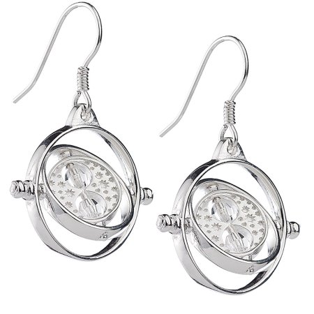 (image for) Harry Potter Sterling Silver Crystal Earrings Time Turner