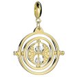(image for) Harry Potter Gold Plated Crystal Charm Time Turner