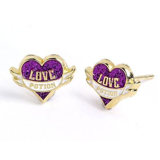 (image for) Harry Potter Gold Plated Earrings Love Potion