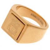 (image for) Liverpool FC Gold Plated Signet Ring Medium