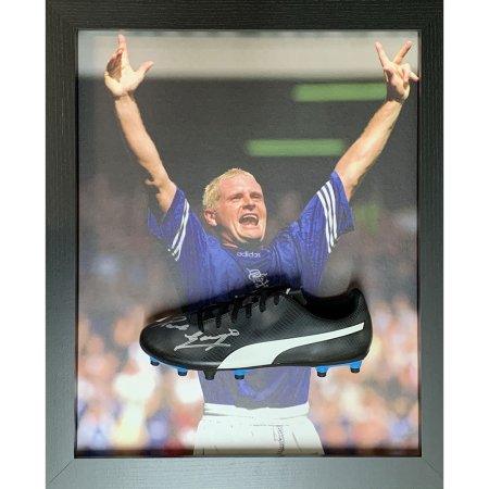 (image for) Rangers FC Gascoigne Signed Boot (Framed)