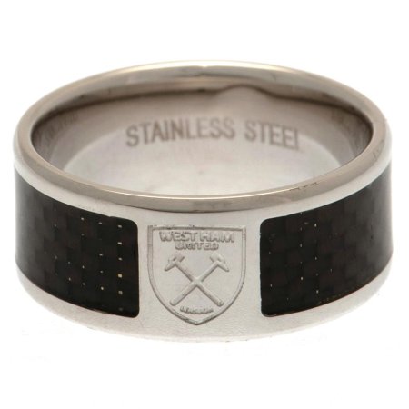 (image for) West Ham United FC Carbon Fibre Ring Medium