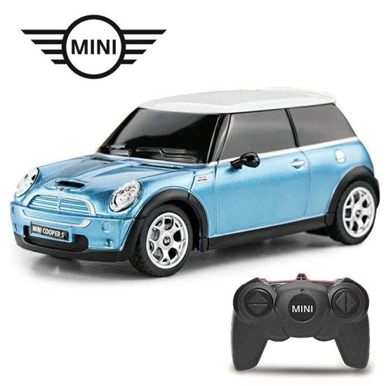(image for) Mini Cooper S Radio Controlled Car 1:24 Scale Blue