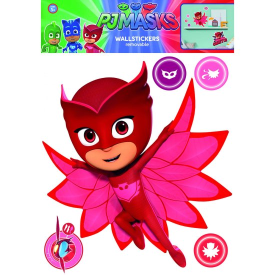 (image for) PJ Masks Wall Sticker A3 Owlette