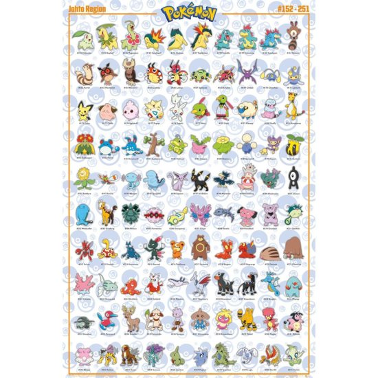 (image for) Pokemon Poster Johto 212
