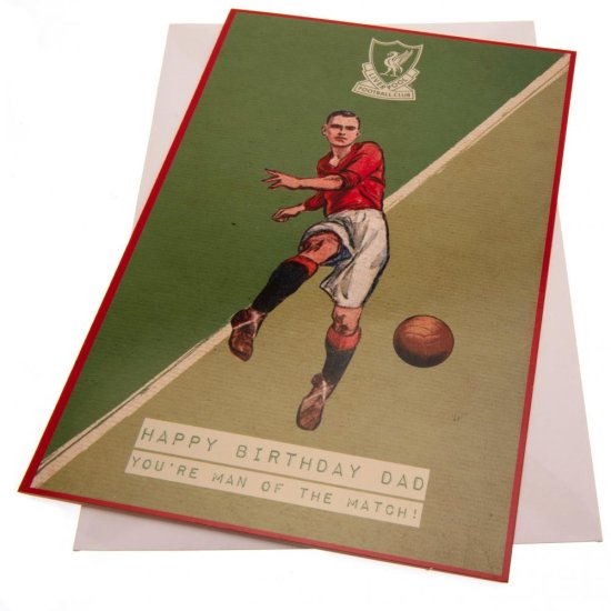 (image for) Liverpool FC Retro Dad Birthday Card