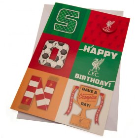 Liverpool FC Son Birthday Card