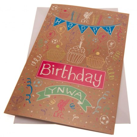 (image for) Liverpool FC Girl Birthday Card