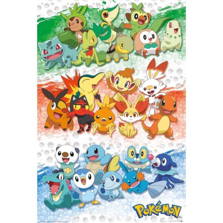 (image for) Pokemon Poster First Partners 144