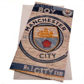 Manchester City FC Boy Birthday Card