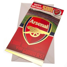 Arsenal FC Son Birthday Card