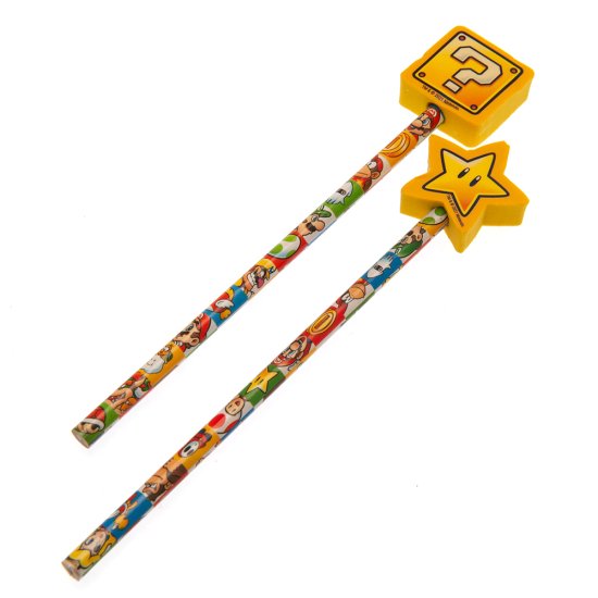 (image for) Super Mario 2pk Pencil & Topper Set
