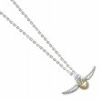 (image for) Harry Potter Silver Plated Necklace Golden Snitch