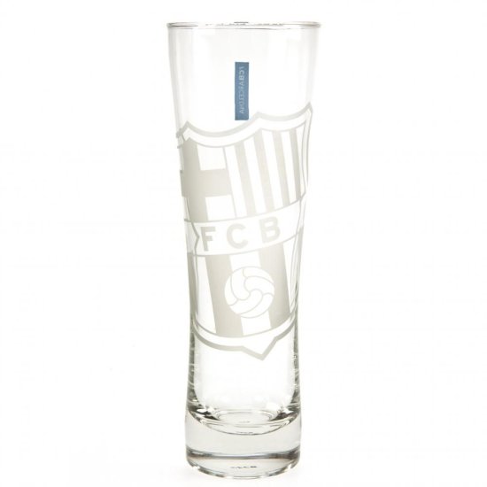 (image for) FC Barcelona Etched Crest Tall Beer Glass