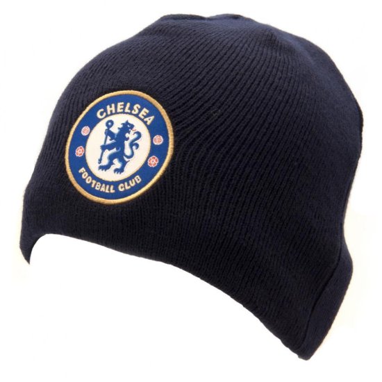 (image for) Chelsea FC Navy Beanie - Click Image to Close