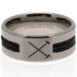 (image for) West Ham United FC Black Inlay Ring Small HM