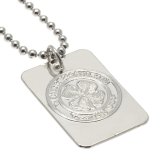 Celtic FC Silver Plated Dog Tag & Chain