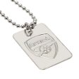 (image for) Arsenal FC Silver Plated Dog Tag & Chain