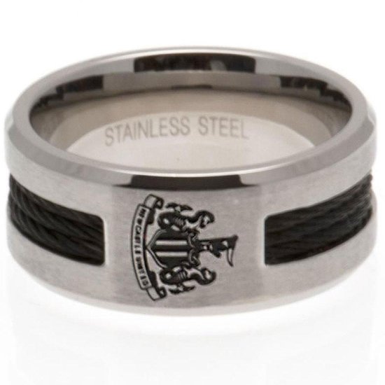 (image for) Newcastle United FC Black Inlay Ring Small