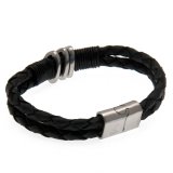 (image for) Tottenham Hotspur FC Leather Bracelet