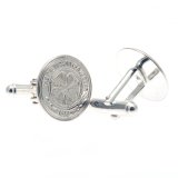 (image for) Celtic FC Sterling Silver Crest Cufflinks