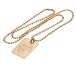 (image for) Arsenal FC Gold Plated Dog Tag & Chain