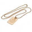 (image for) Chelsea FC Gold Plated Dog Tag & Chain
