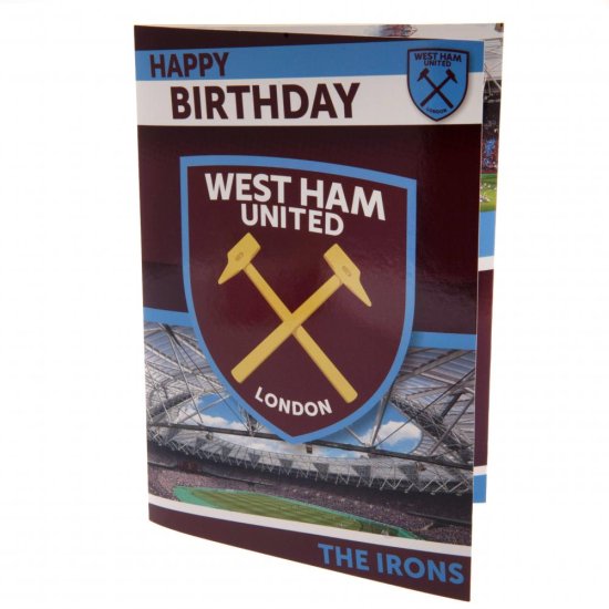 (image for) West Ham United FC Musical Birthday Card