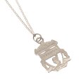 (image for) Liverpool FC Sterling Silver Pendant & Chain CR Large