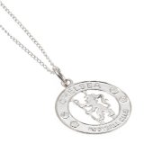 (image for) Chelsea FC Sterling Silver Pendant & Chain CR