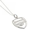 (image for) Arsenal FC Sterling Silver Pendant & Chain CR