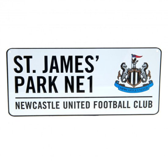 (image for) Newcastle United FC White Street Sign