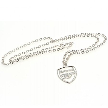 (image for) Arsenal FC Silver Plated Pendant & Chain CR