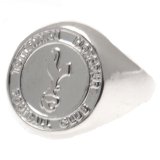 (image for) Tottenham Hotspur FC Silver Plated Crest Ring Medium