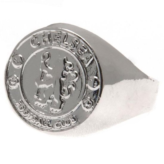 (image for) Chelsea FC Silver Plated Crest Ring Large