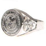 (image for) Celtic FC Silver Plated Crest Ring Small