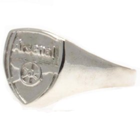 (image for) Arsenal FC Silver Plated Crest Ring Small