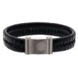 (image for) Celtic FC Single Plait Leather Bracelet