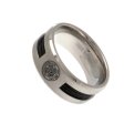 (image for) Celtic FC Black Inlay Ring Large